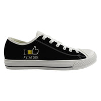 Thumbnail for I Like Aviation Canvas Shoes - view 2