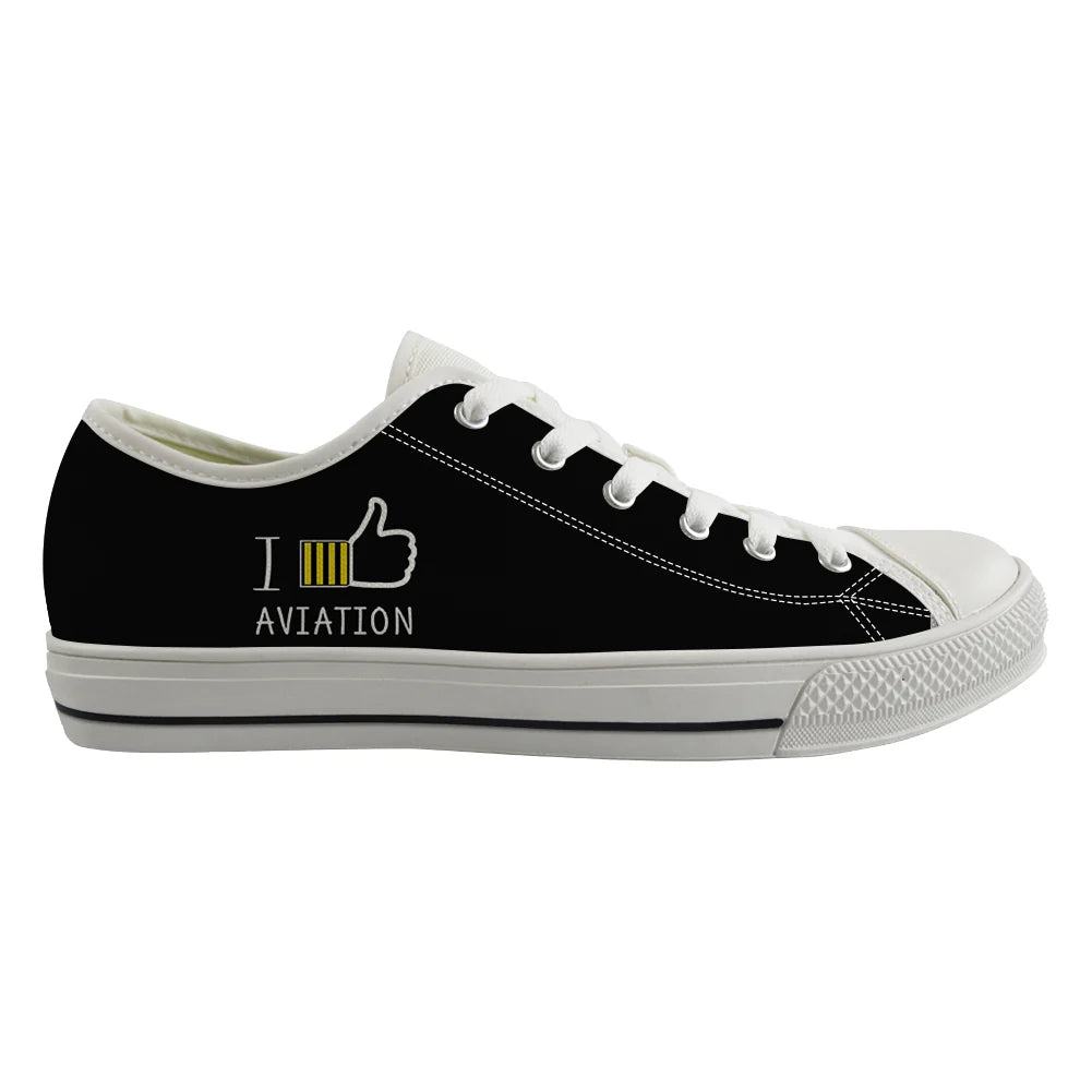 I Like Aviation Canvas Shoes - view 2