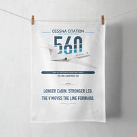 Thumbnail for Cessna Citation 560 - Citation V design on white towel
