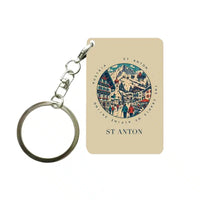 Thumbnail for ST ANTON - Badge - Key Chain - Beige