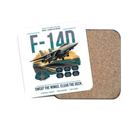 Thumbnail for F-14D Tomcat design on white 1 piece coaster