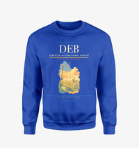 Thumbnail for Debrecen International Airport (DEB) design on blue sweatshirt