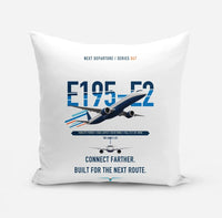 Thumbnail for Embraer E195-E2 design on white pillow