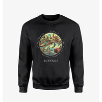 Thumbnail for BUFFALO - Badge - Sweatshirt - Black