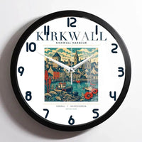 Thumbnail for KIRKWALL - Poster - Wall Clock Framed - White