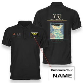 Saint John Airport (YSJ) Premium Polo T-Shirts