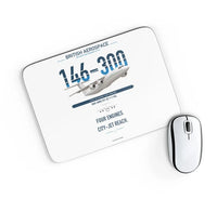Thumbnail for BAe 146-300 design on white rectangle mouse pad