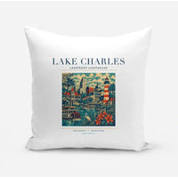 Thumbnail for LAKE CHARLES - Poster - Pillow - White