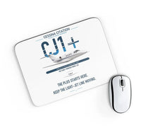 Thumbnail for Cessna Citation CJ1+ design on white rectangle mouse pad