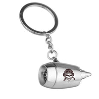 Thumbnail for Customisable Skeleton Pilot Jet Engine Turbine Key Chain - view 2
