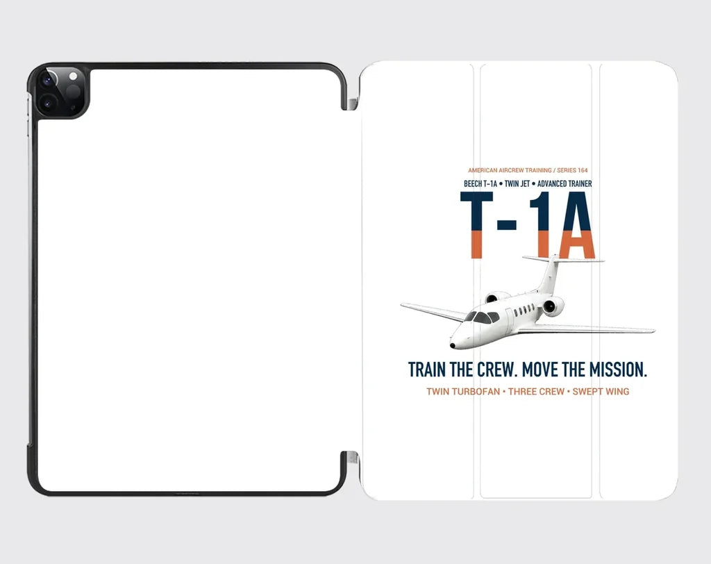 T-1A Jayhawk Advanced Jet Trainer design on white ipad tablet case