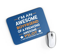 Thumbnail for I am an Awesome Boyfriend Mouse Pad - view 2
