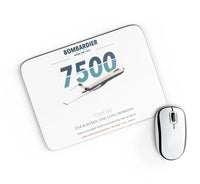 Thumbnail for Bombardier Global 7500 design on white rectangle mouse pad