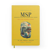 Thumbnail for Minneapolis-Saint Paul International Airport (MSP) design on yellow notebook