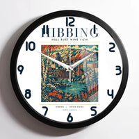 Thumbnail for HIBBING - Poster - Wall Clock Framed - White