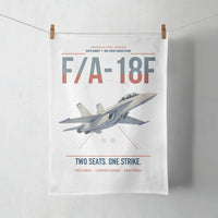 Thumbnail for F-A-18F Super Hornet design on white towel