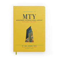 Thumbnail for Monterrey International Airport (MTY) design on yellow notebook