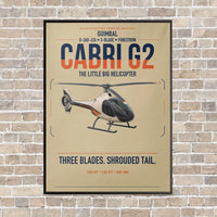 Thumbnail for Guimbal Cabri G2 vertical canvas print - framed - beige background