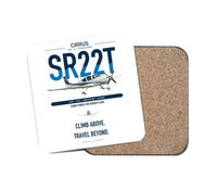 Thumbnail for Cirrus SR22T design on white 1 piece coaster