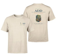 Thumbnail for Addis Ababa Airport (ADD) design printed on beige double-side t-shirt