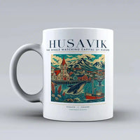 Thumbnail for HUSAVIK - Poster - Mug - White