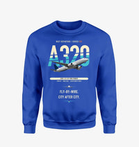Thumbnail for Airbus A320 design on blue sweatshirt