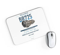 Thumbnail for BR725 design on white rectangle mouse pad