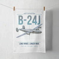 Thumbnail for B-24J Liberator design on white towel