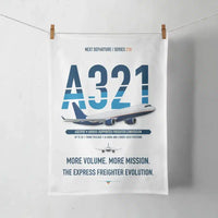 Thumbnail for Airbus A321P2F design on white towel