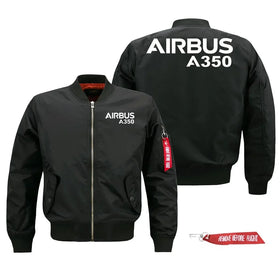 Airbus A350 Text Pilot Jackets (Customizable)