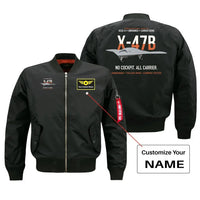 Thumbnail for X-47B UCAS-D design on black bomber with custom name badge
