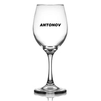 Thumbnail for Customisable Antonov & Text Wine Glass - view 2