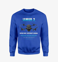 Thumbnail for BRINC LEMUR 2 design on blue sweatshirt