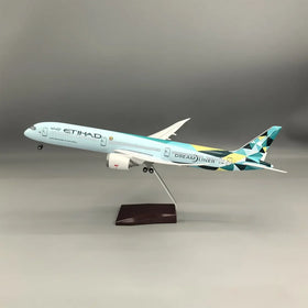 Etihad Airways Greenliner Program Boeing 787 Airplane Model (1/145 Scale 47cm)