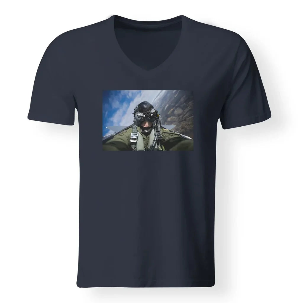 Amazing Military Pilot Selfie T-Shirt - view 2