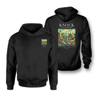Thumbnail for KNOCK - Poster - Double-Side Hoodie - Black