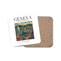 Thumbnail for GENEVA - Poster - Coaster - White