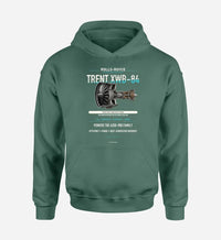 Thumbnail for TRENT XWB-84 design on green hoodie single side