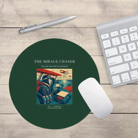 Thumbnail for VINTAGE G4337 - The Mirage Chaser - Designed Mouse Pads design on darkgreen round