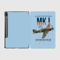 Thumbnail for Hawker Hurricane Mk I design on light blue samsung tablet tablet case