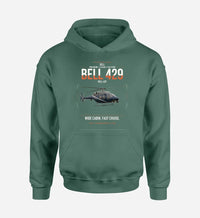 Thumbnail for Bell 429 design on green double-side hoodie, single-side print