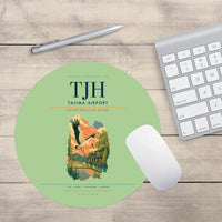 Thumbnail for Tajima Airport (TJH) design on light green round mouse pad
