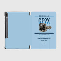 Thumbnail for GE9X design on light blue samsung tablet tablet case