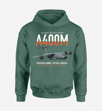 Thumbnail for Airbus A400M Atlas design on green double-side hoodie, single-side print