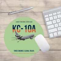 Thumbnail for KC-10A EXTENDER design on light green round mouse pad
