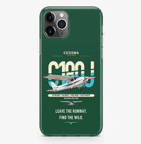 Thumbnail for Cessna 180J Skywagon design on dark green magsafe iphone case, for iPhone Pro Max