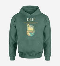 Thumbnail for Duluth International Airport (DLH) design on green hoodie single-side print