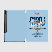 Thumbnail for Cessna 180J Skywagon design on light blue samsung tablet tablet case