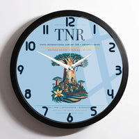 Thumbnail for Ivato International Airport (TNR) design on light blue framed wall clock