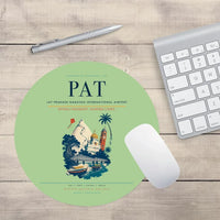 Thumbnail for Jay Prakash Narayan International Airport (PAT) design on light green round mouse pad